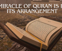 Miracle of Quran is in its Arrangement